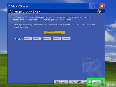 How to activate windows product key in xp
